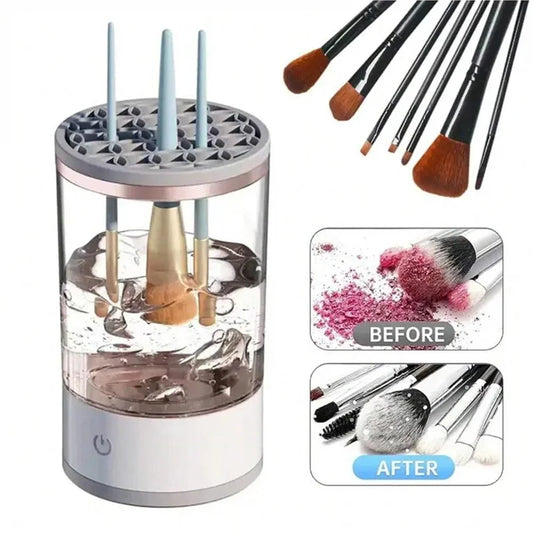 Electric Makeup Brush Cleaner Makeup Brush Cleaner with Brush Cleaning Pad Automatic Makeup Brush Cleaner Makeup Brush Tool
